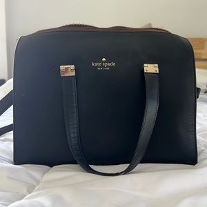 Leather and Suede Kate Spade Satchel Bag